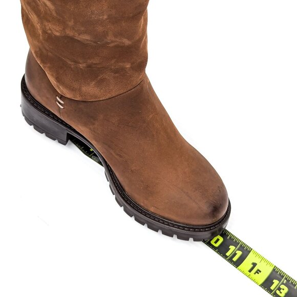 Ross & Snow Women Elena Brown Espresso OTK Shearling Lined Boots size 7US EUR 38 - Picture 7 of 8